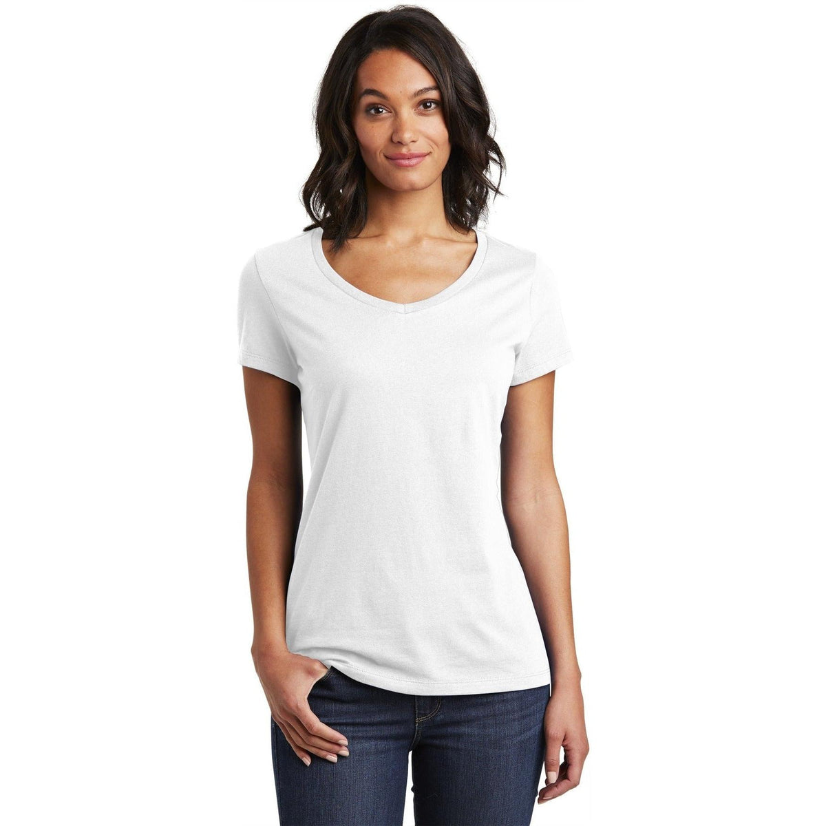 no-logo District Ladies Very Important Tee V-Neck-Regular-District-Thread Logic