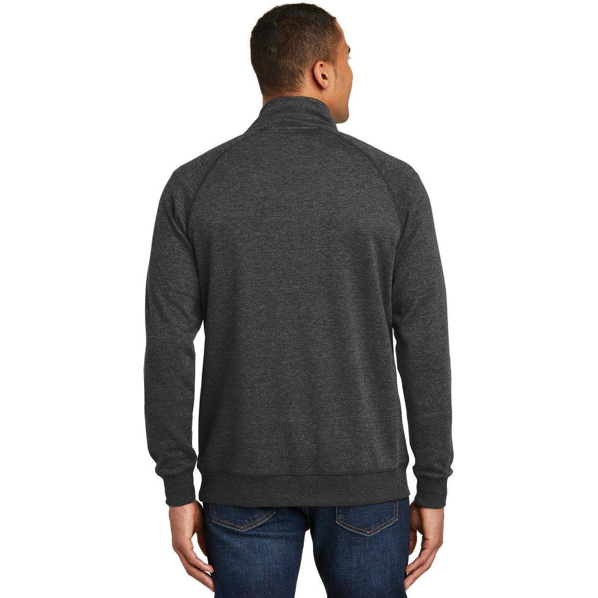 no-logo District Lightweight Fleece 1/4-Zip-Quarter Zips-District-Thread Logic