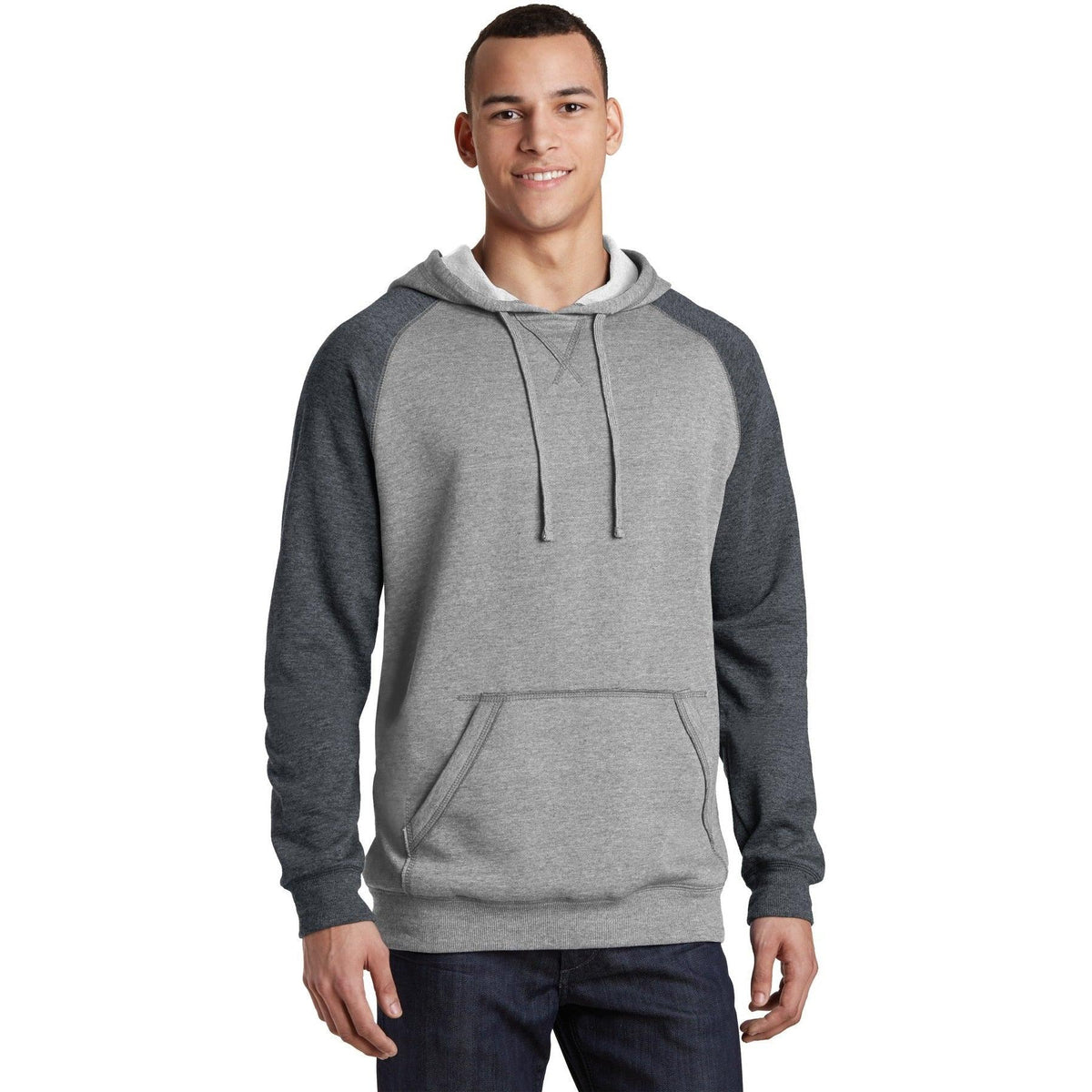 no-logo District Lightweight Fleece Raglan Hoodie-Hoodies-District-Thread Logic