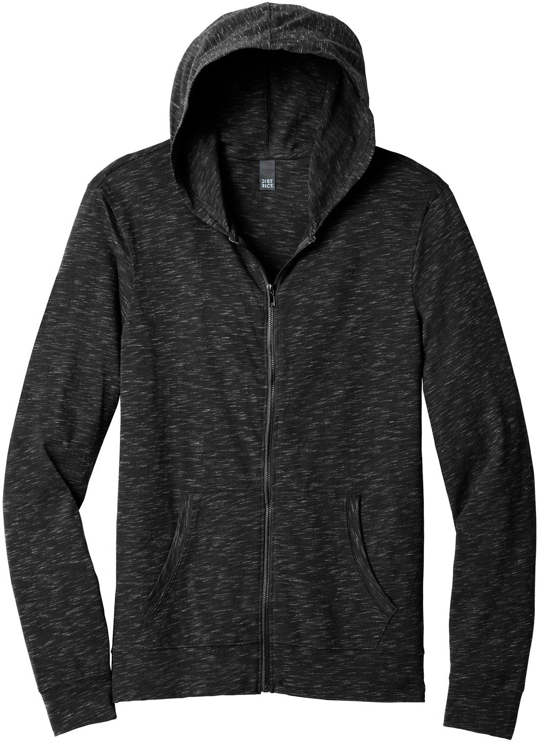 District DT565 Full-Zip Sweatshirt with Custom Embroidery