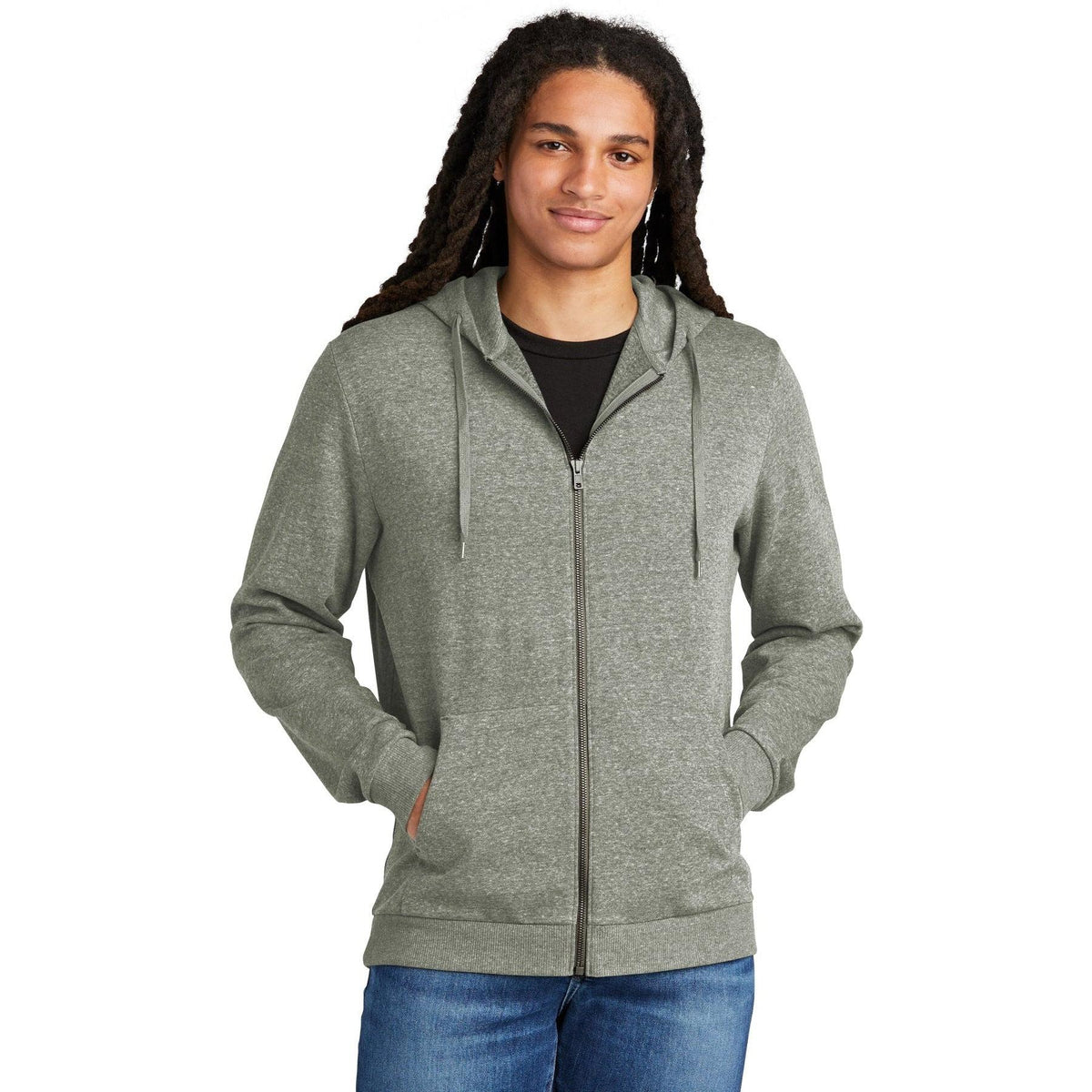 no-logo District Perfect Tri Fleece Full-Zip Hoodie-Regular-District-Thread Logic