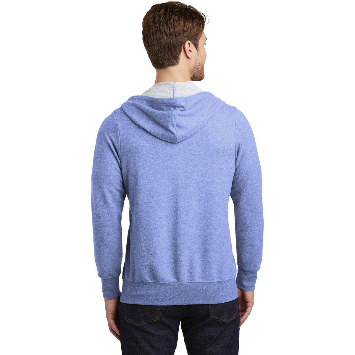 no-logo District Perfect Tri French Terry Full-Zip Hoodie-Full Zips-District-Thread Logic