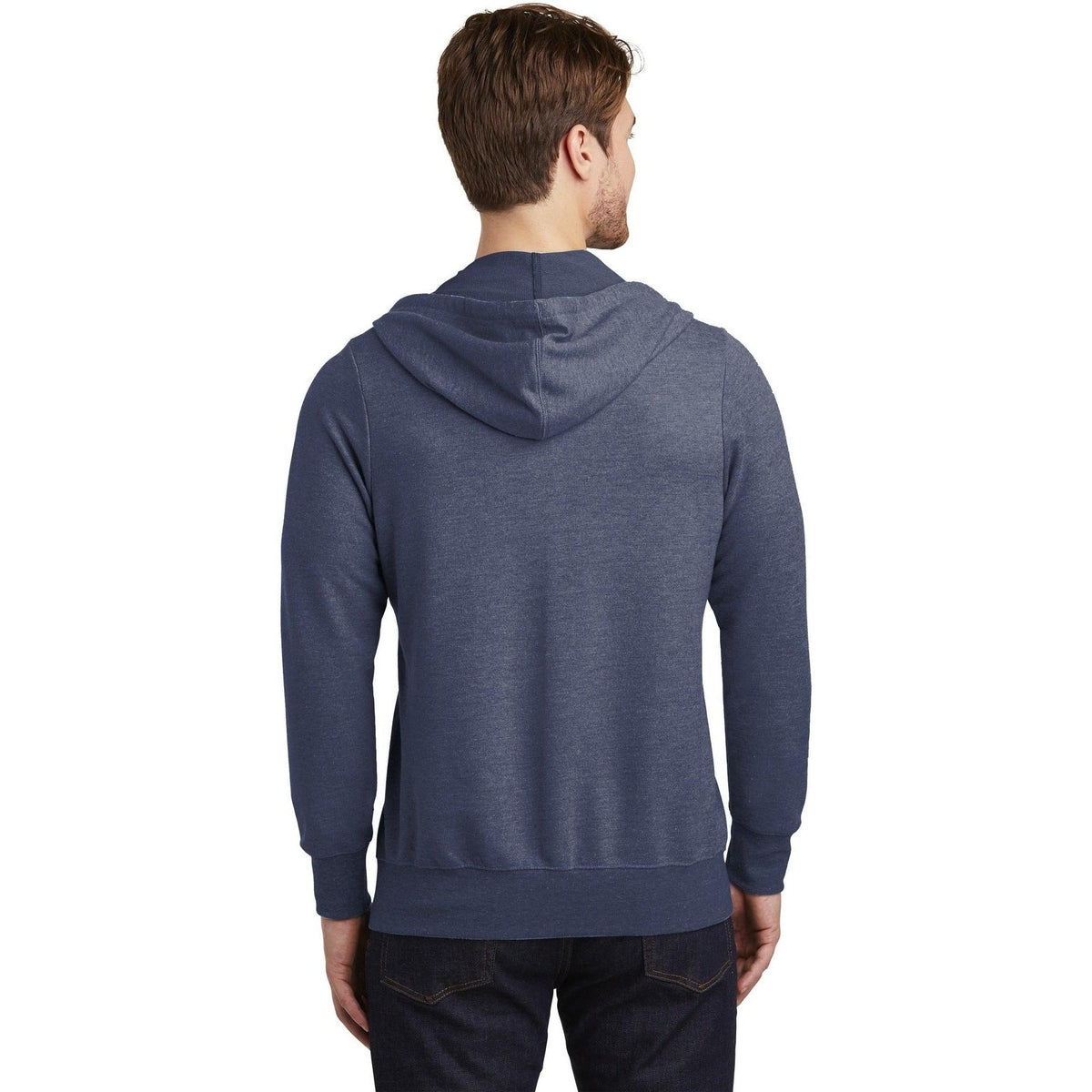 no-logo District Perfect Tri French Terry Full-Zip Hoodie-Full Zips-District-Thread Logic