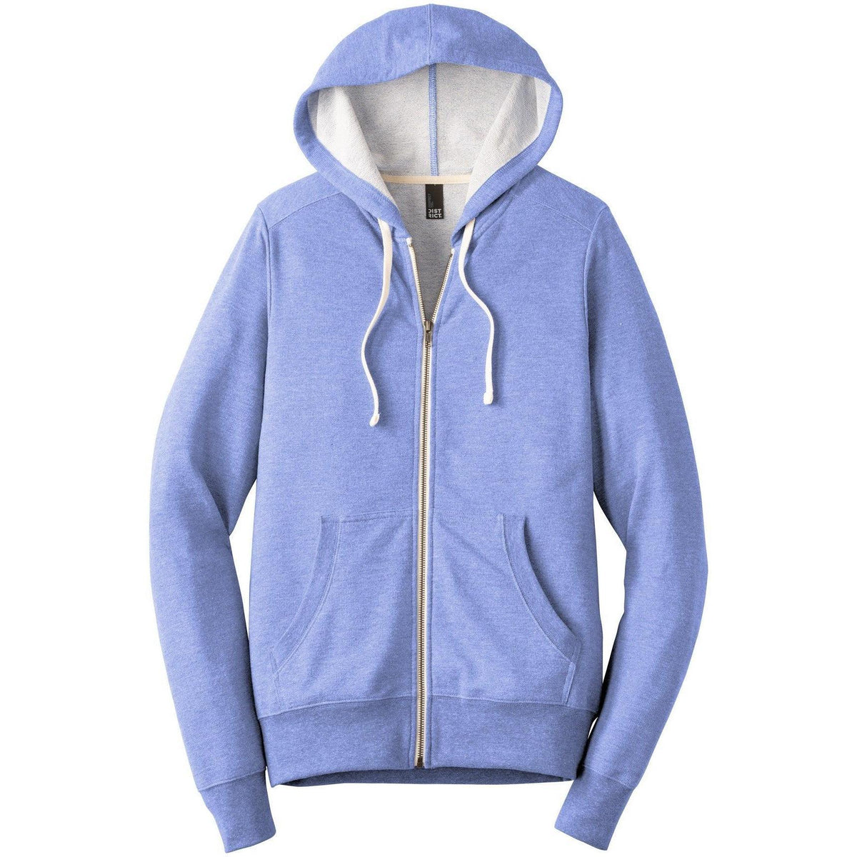 no-logo District Perfect Tri French Terry Full-Zip Hoodie-Full Zips-District-Thread Logic