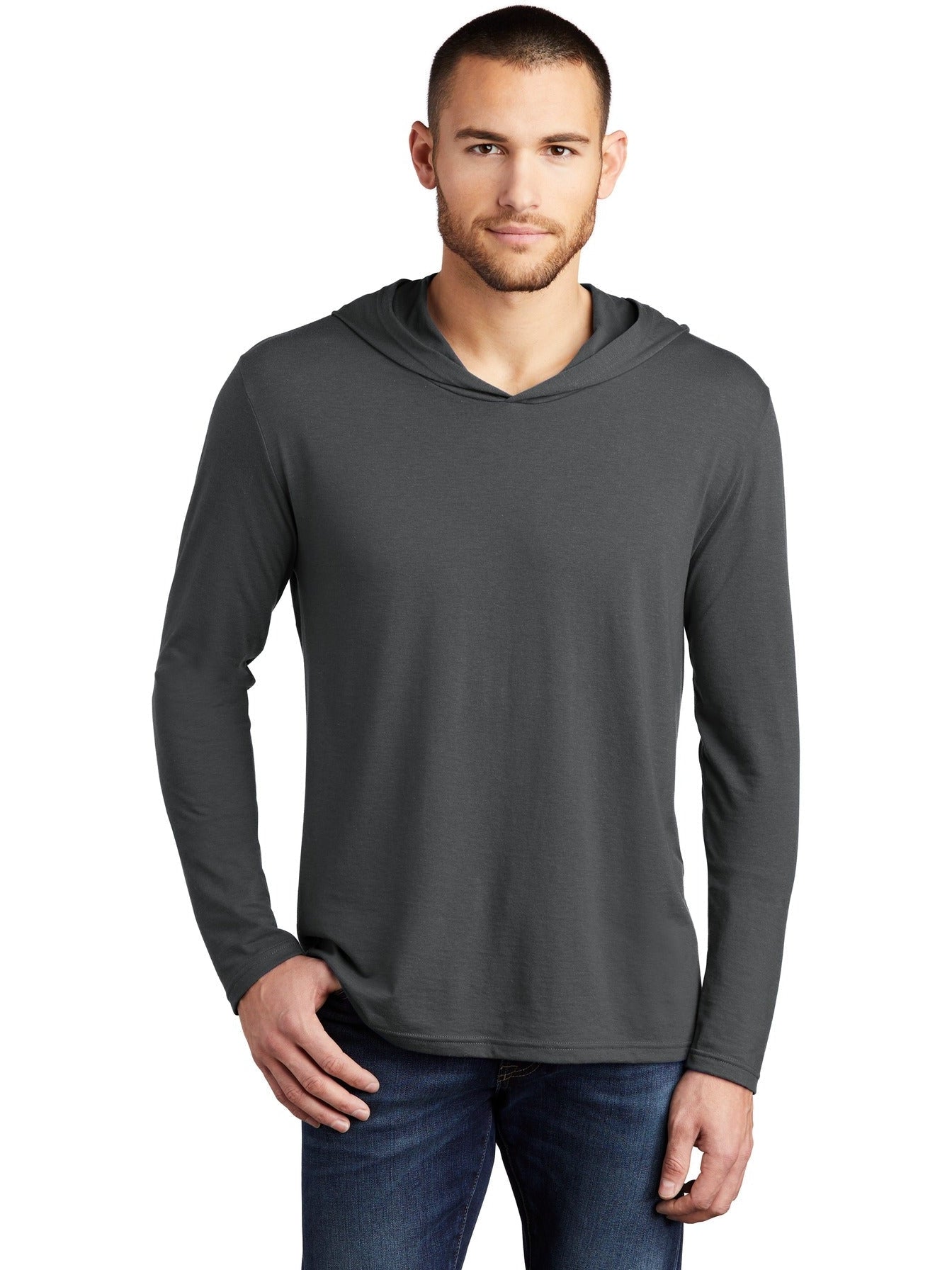 no-logo District Perfect Tri Long Sleeve Hoodie-Regular-District-Thread Logic