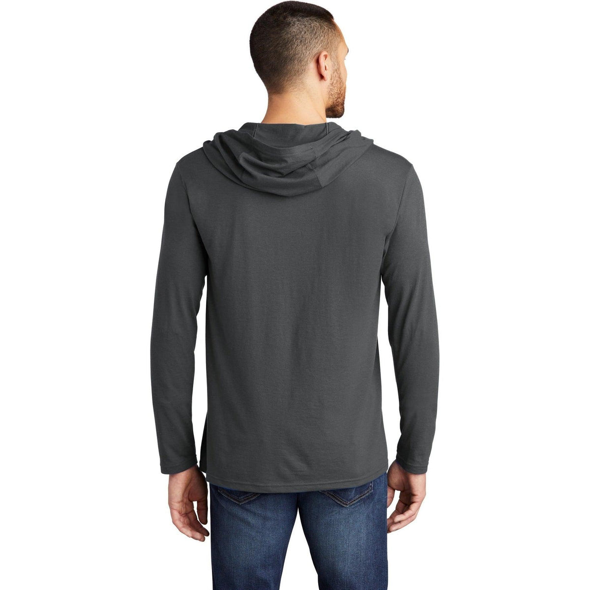 no-logo District Perfect Tri Long Sleeve Hoodie-Regular-District-Thread Logic