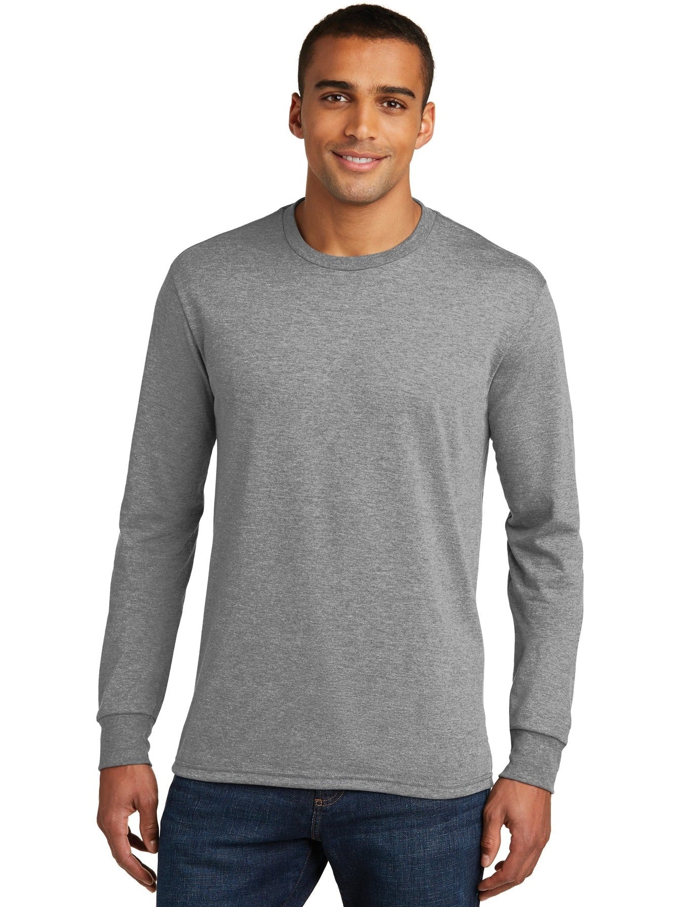 no-logo District Perfect Tri Long Sleeve Tee-Regular-District-Thread Logic