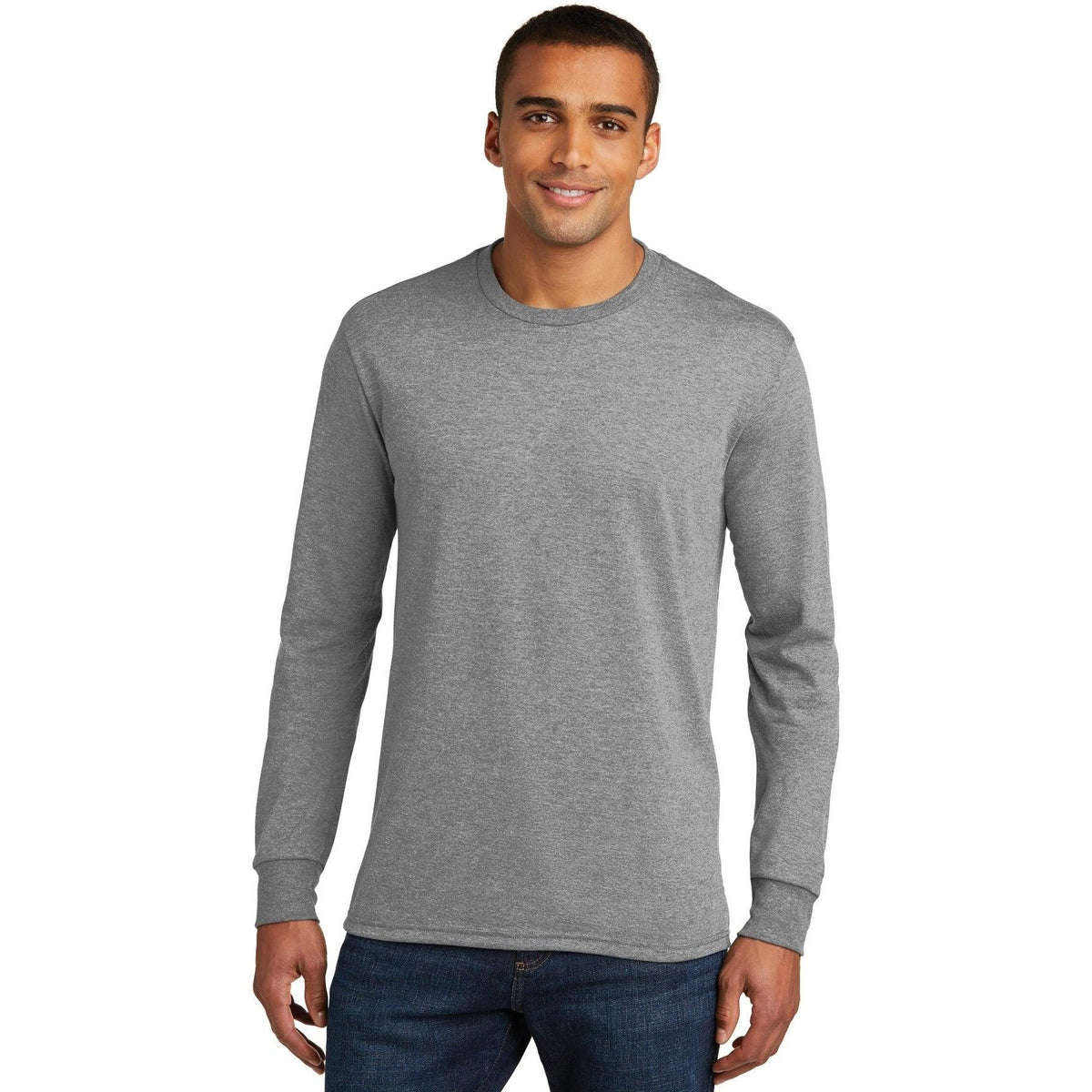 no-logo District Perfect Tri Long Sleeve Tee-Regular-District-Thread Logic