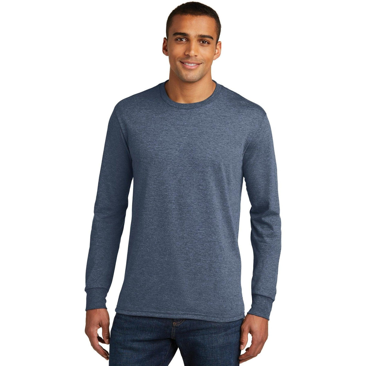 no-logo District Perfect Tri Long Sleeve Tee-Regular-District-Thread Logic