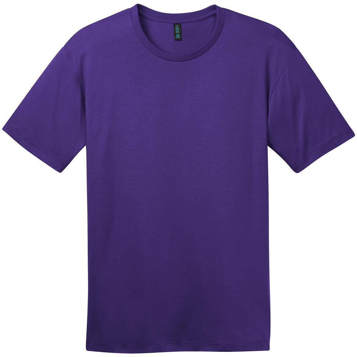 no-logo District Perfect Weight Crew Tee-Polos-District-Purple-S-Thread Logic