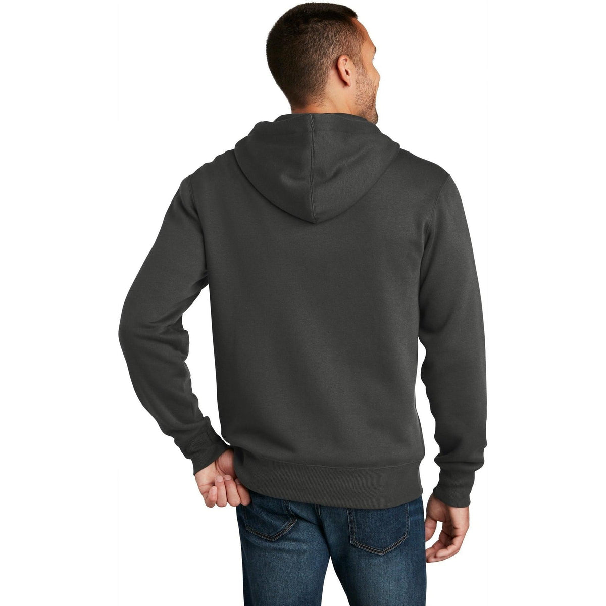 no-logo District Perfect Weight Fleece Full-Zip Hoodie-Regular-District-Thread Logic