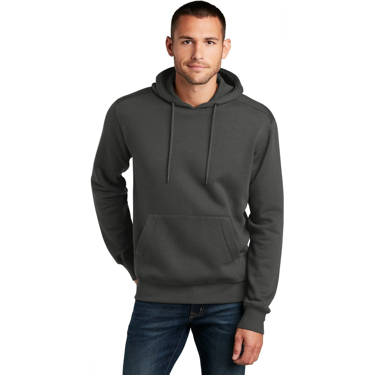 no-logo District Perfect Weight Fleece Hoodie-Regular-District-Thread Logic
