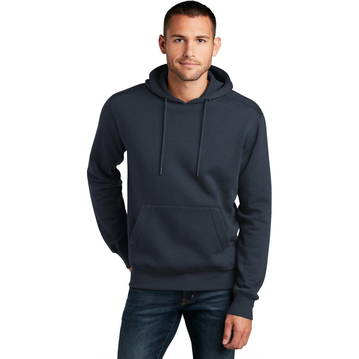 no-logo District Perfect Weight Fleece Hoodie-Regular-District-Thread Logic