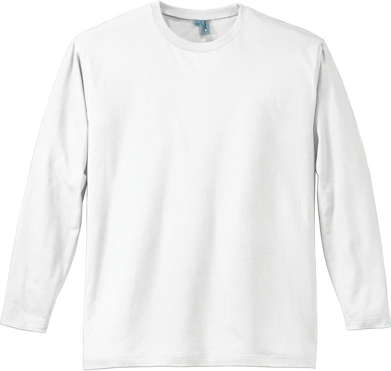 District Perfect Weight Long Sleeve Tee-Regular-District-Bright White-S-Thread Logic