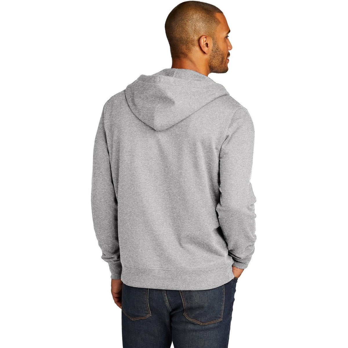 no-logo District Re-Fleece Full-Zip Hoodie-Regular-District-Thread Logic