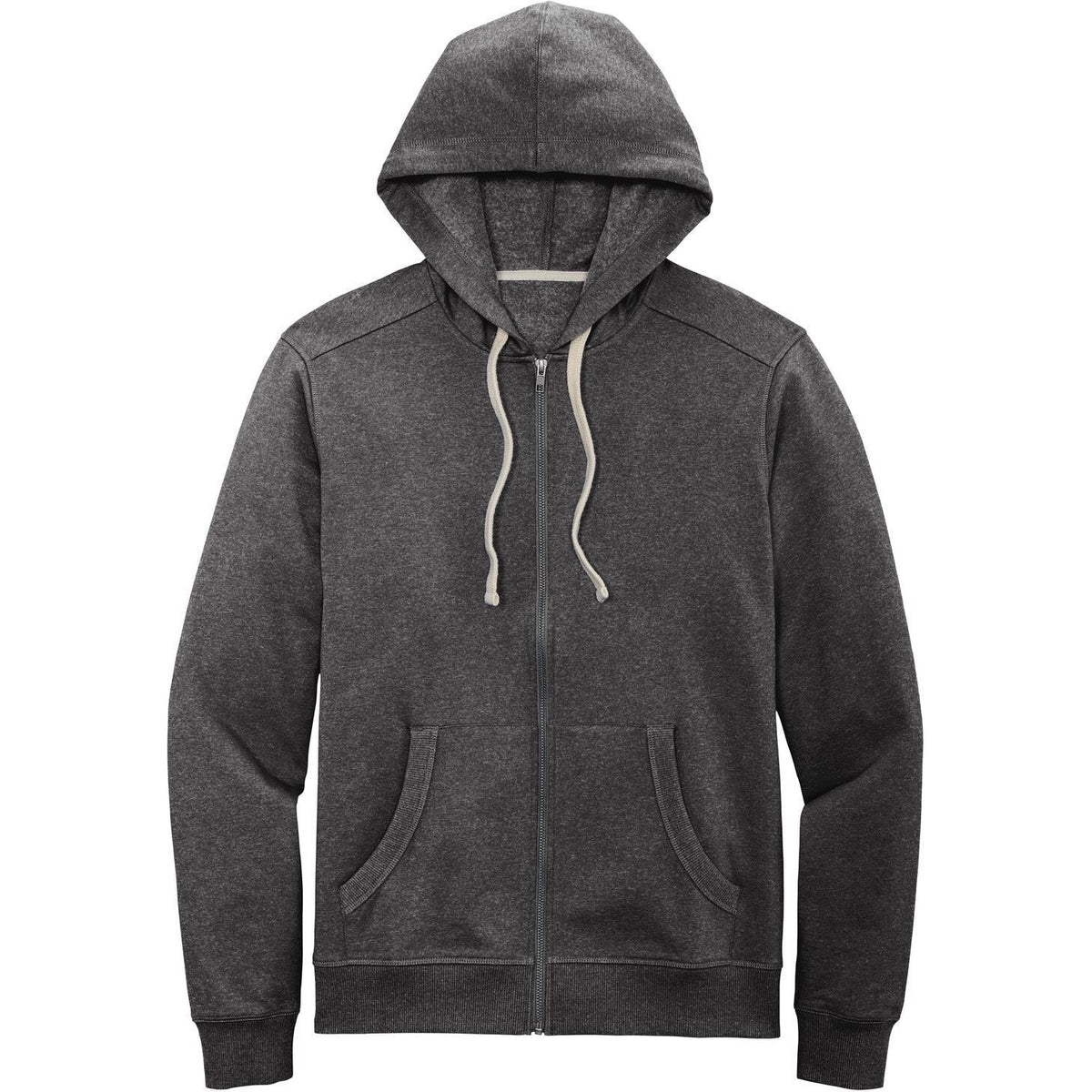 no-logo District Re-Fleece Full-Zip Hoodie