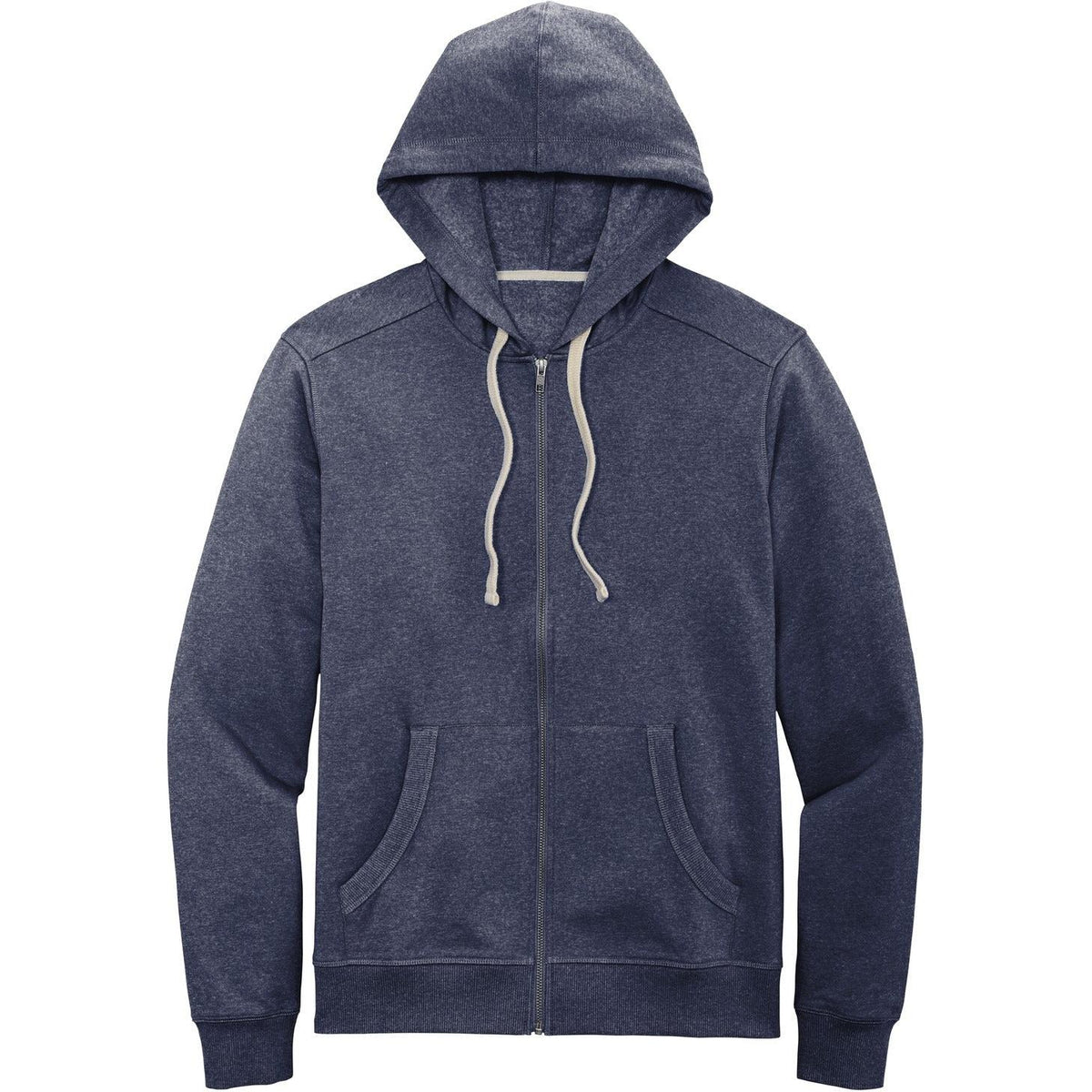 no-logo District Re-Fleece Full-Zip Hoodie