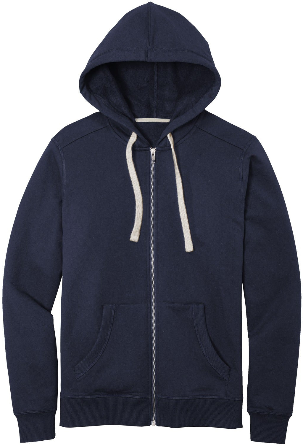 District DT8102 Full-Zip Sweatshirt with Custom Embroidery