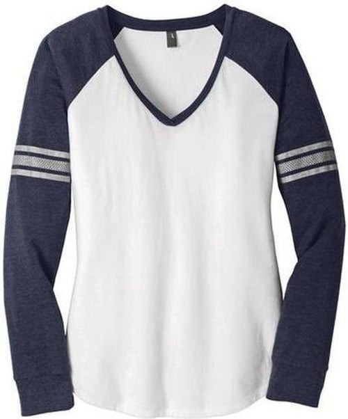 no-logo District Re-Tee Long Sleeve-Men's T Shirts-District-Black-S-Thread Logic
