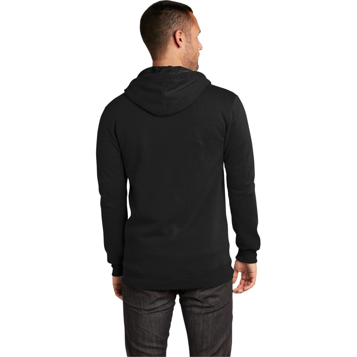 no-logo District The Concert Fleece Full-Zip Hoodie-Regular-District-Thread Logic
