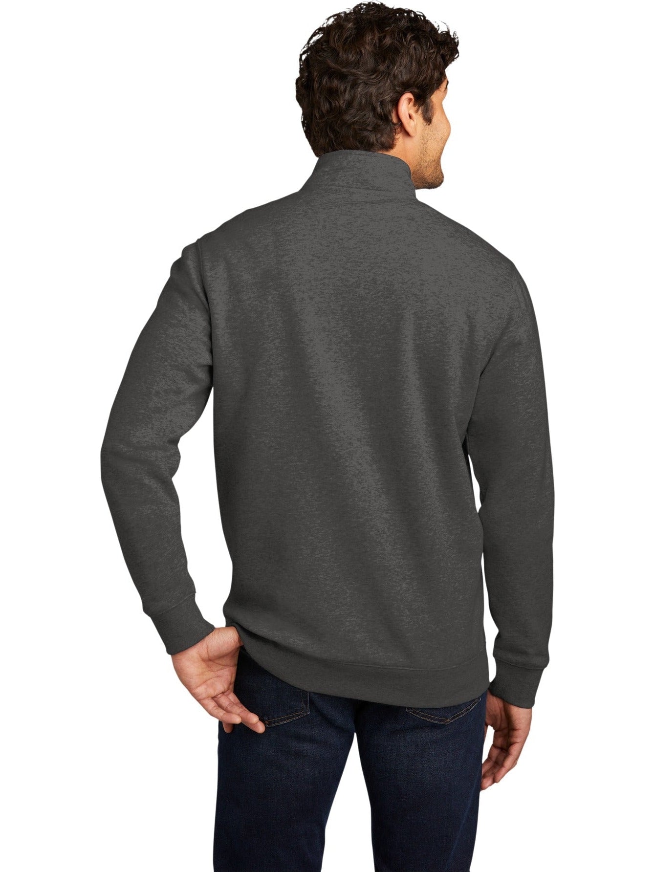 District DT6106 Quarter-Zip Pullover with Custom Embroidery