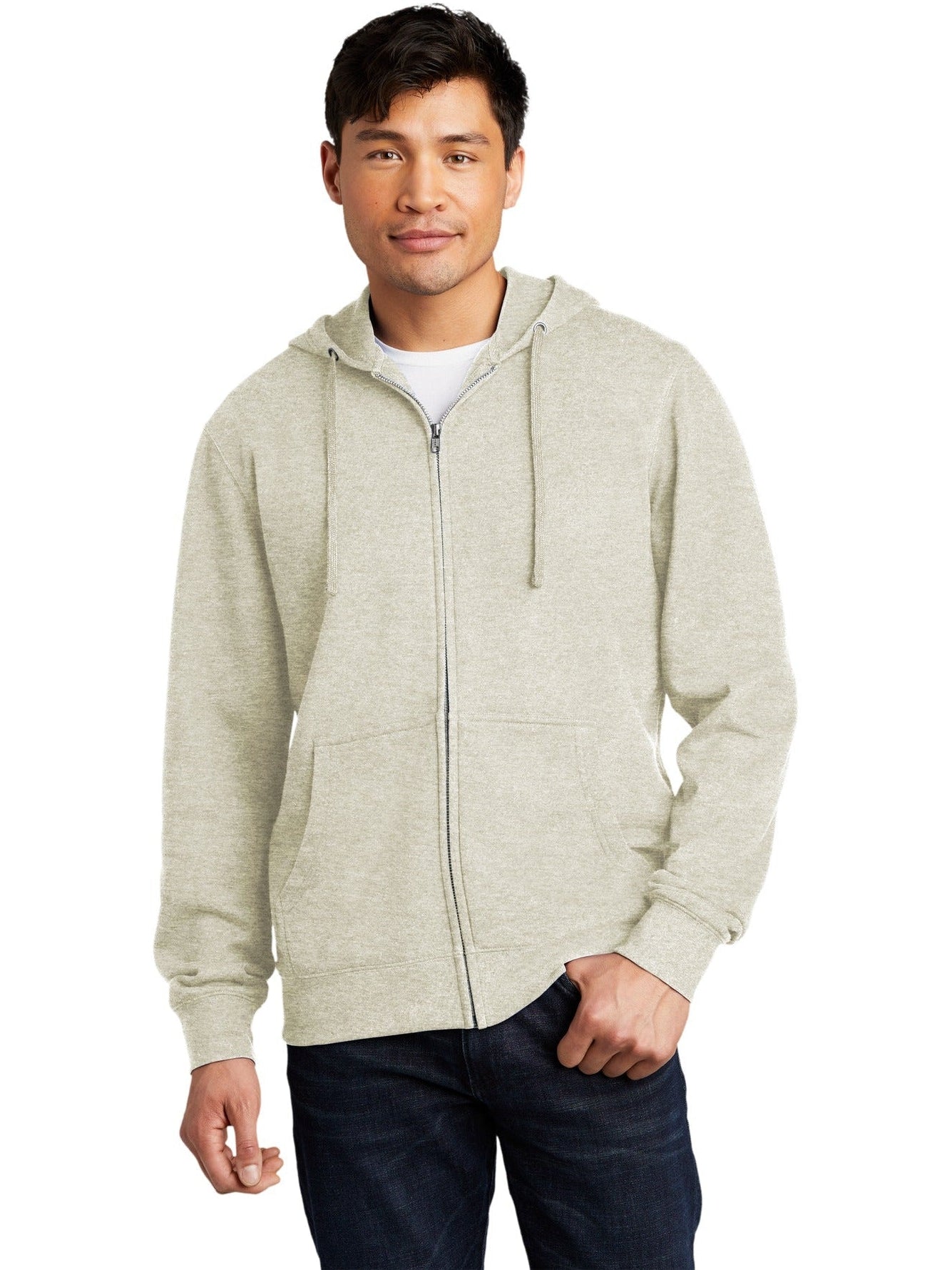 no-logo District V.I.T. Fleece Full-Zip Hoodie-Regular-District-Thread Logic