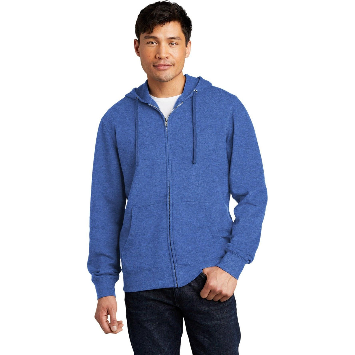 no-logo District V.I.T. Fleece Full-Zip Hoodie-Regular-District-Thread Logic