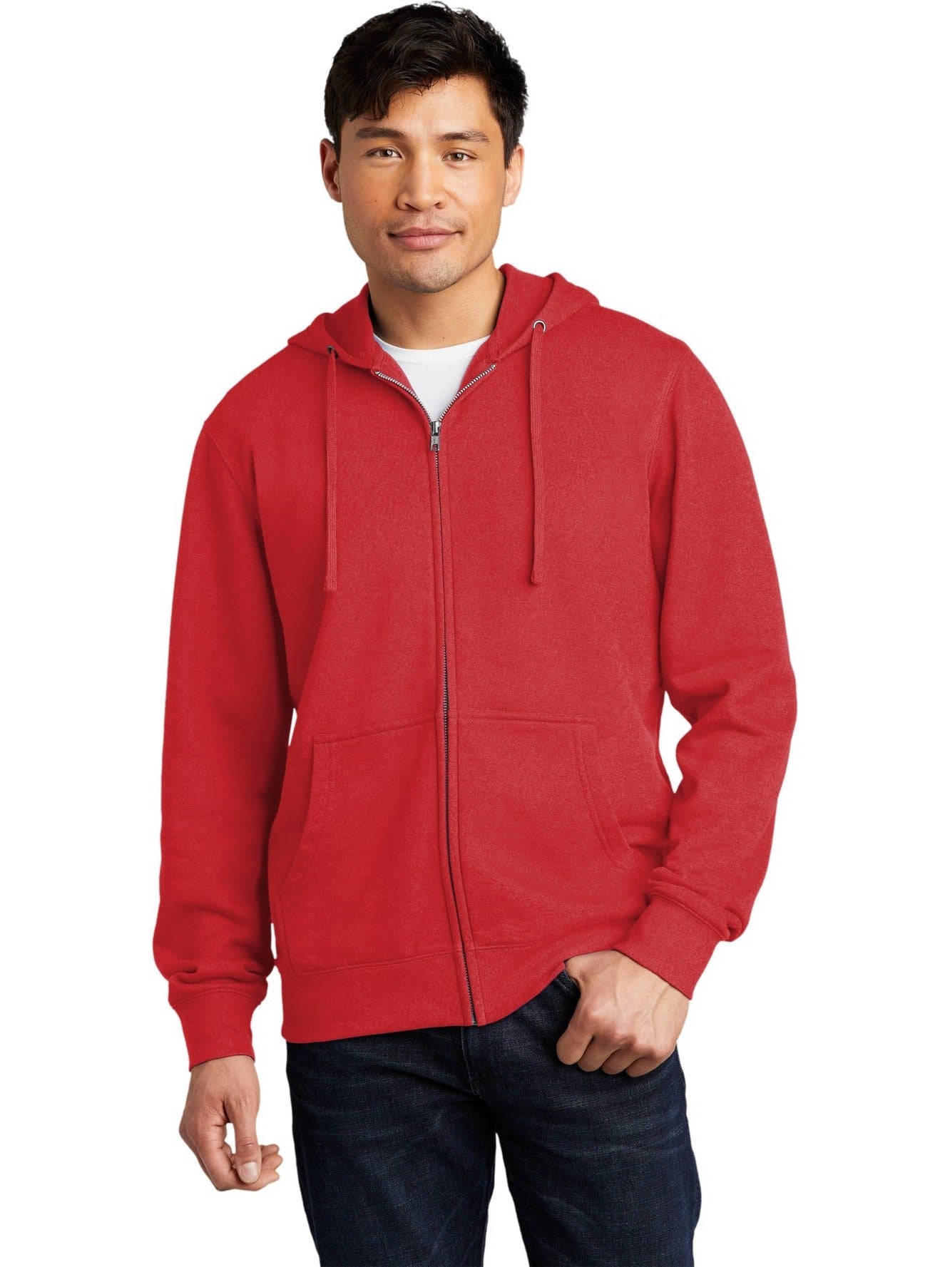 no-logo District V.I.T. Fleece Full-Zip Hoodie-Regular-District-Thread Logic