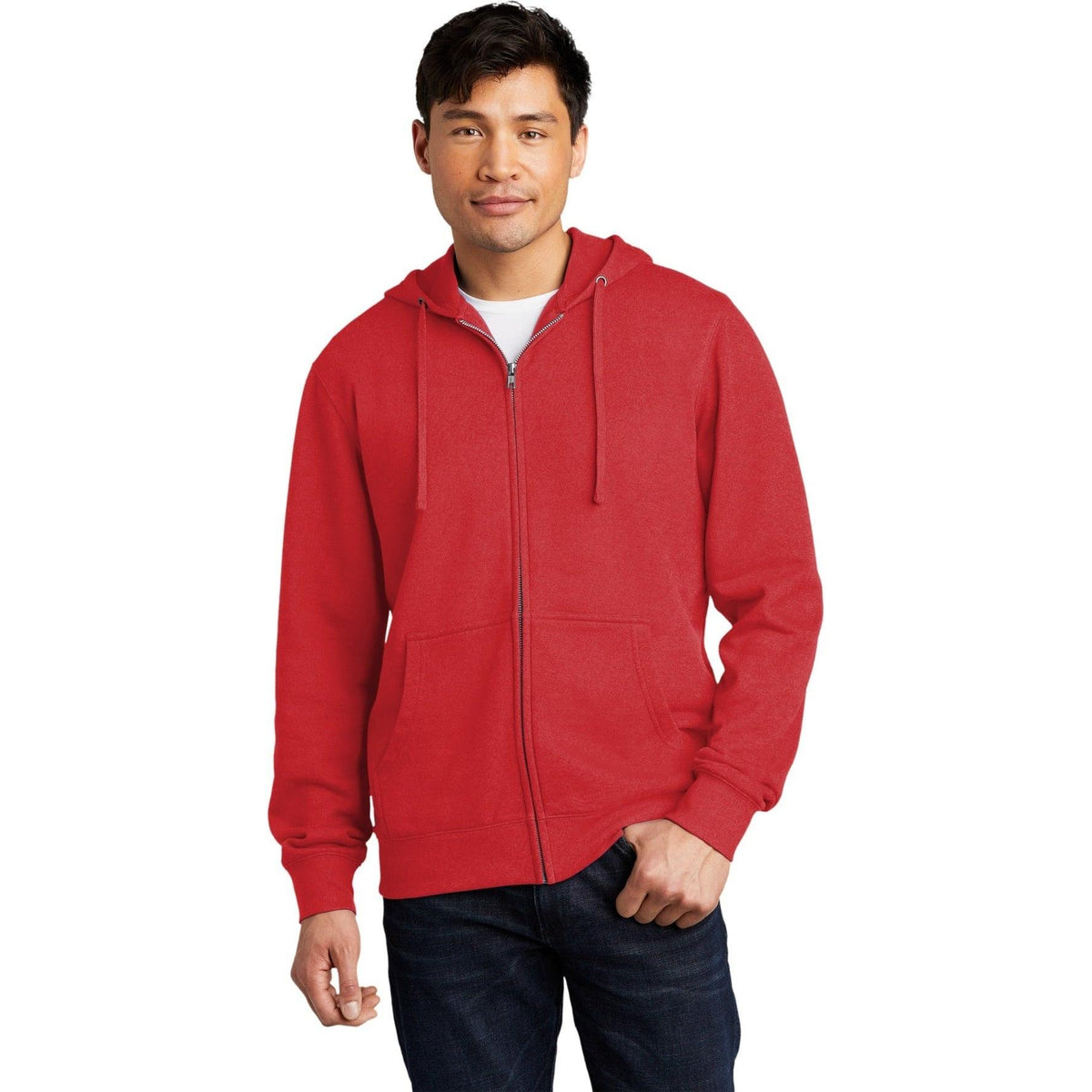 no-logo District V.I.T. Fleece Full-Zip Hoodie-Regular-District-Thread Logic