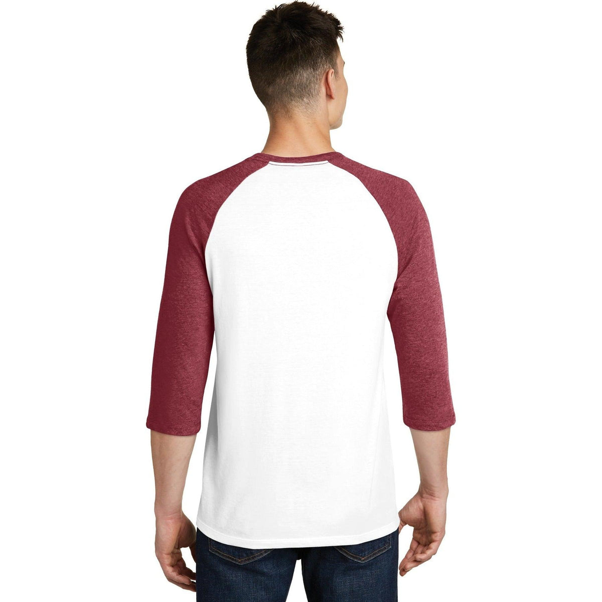 no-logo District Very Important Tee 3/4-Sleeve Raglan-Regular-District-Thread Logic