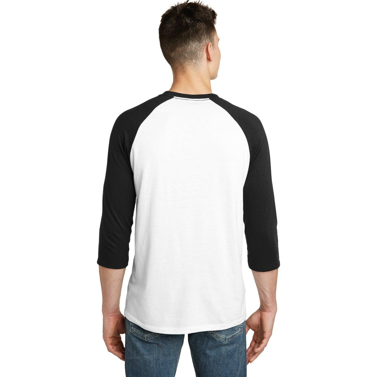no-logo District Very Important Tee 3/4-Sleeve Raglan-Regular-District-Thread Logic
