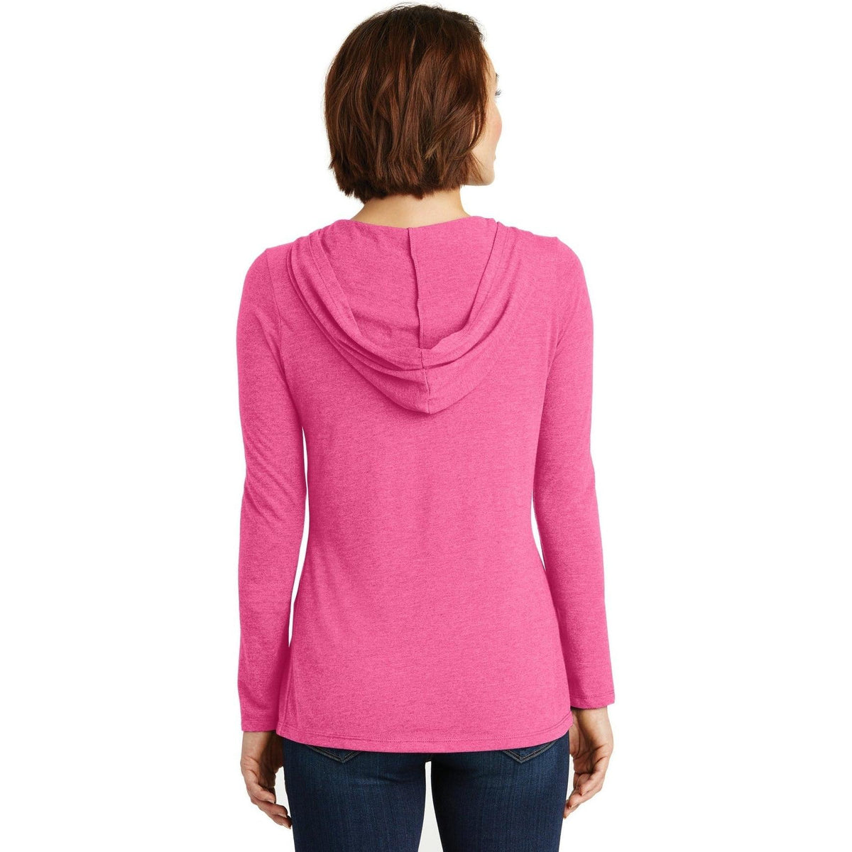 no-logo District Women’s Perfect Tri-Long Sleeve Hoodie-Regular-District-Thread Logic