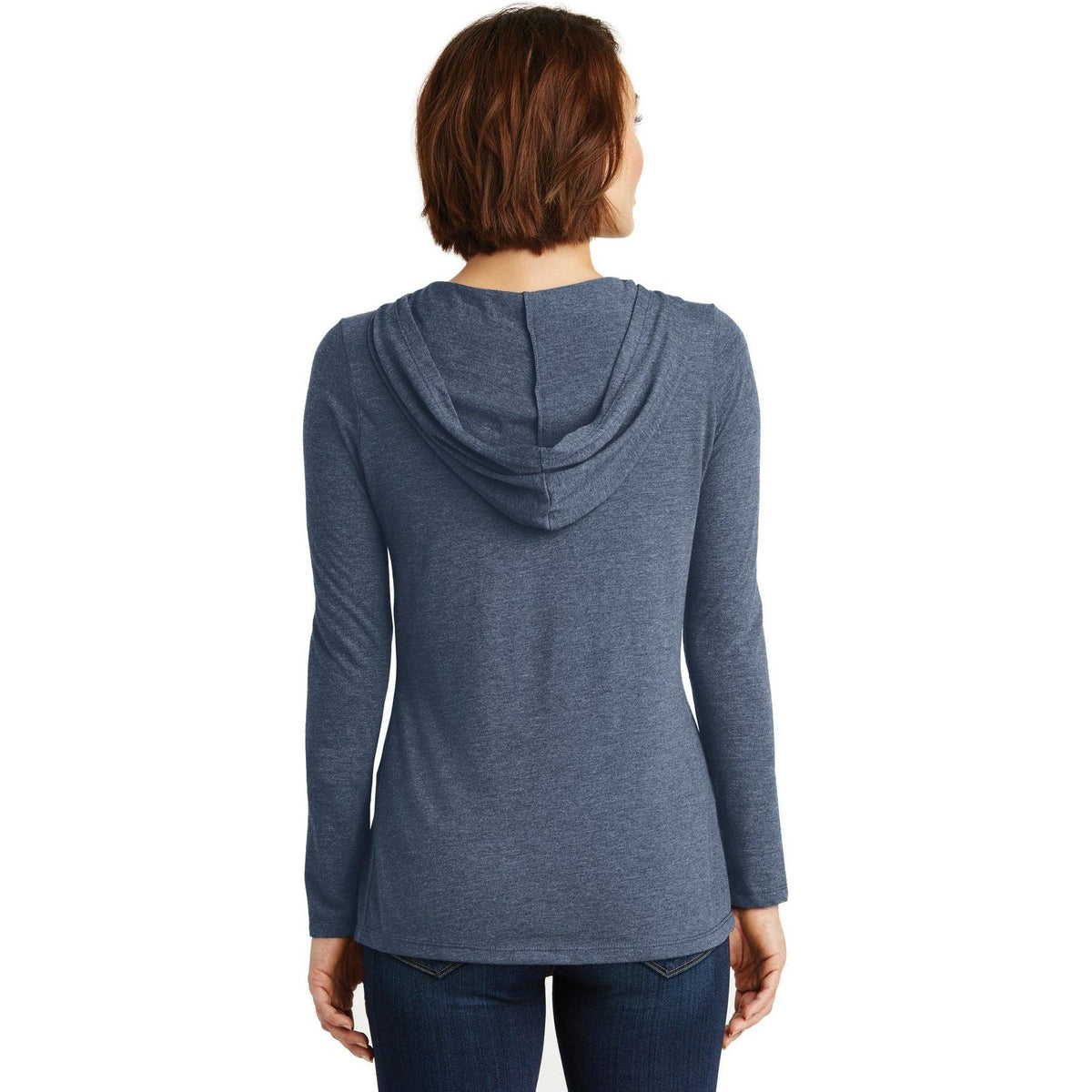 no-logo District Women’s Perfect Tri-Long Sleeve Hoodie-Regular-District-Thread Logic