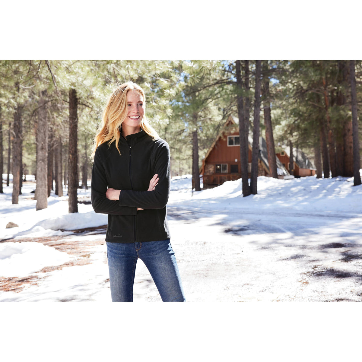 no-logo Eddie Bauer Women's Microfleece Jacket-Regular-Eddie Bauer-Thread Logic