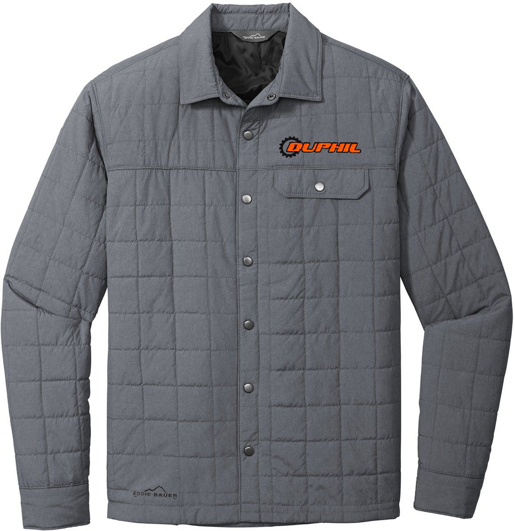 Branded Eddie Bauer Shirt Jacket Charcoal Grey Heather