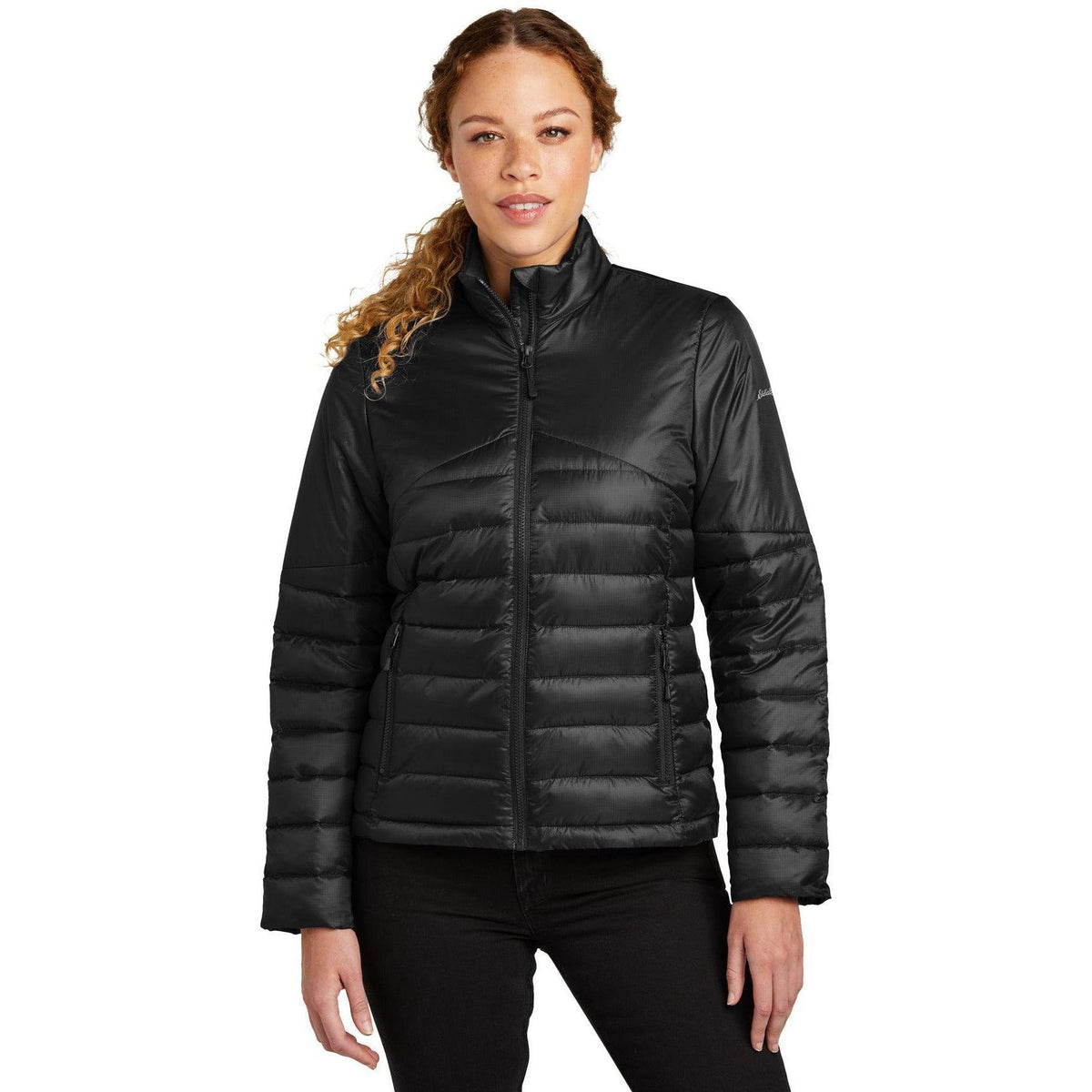 no-logo Eddie Bauer Ladies Quilted Jacket-Eddie Bauer-Thread Logic