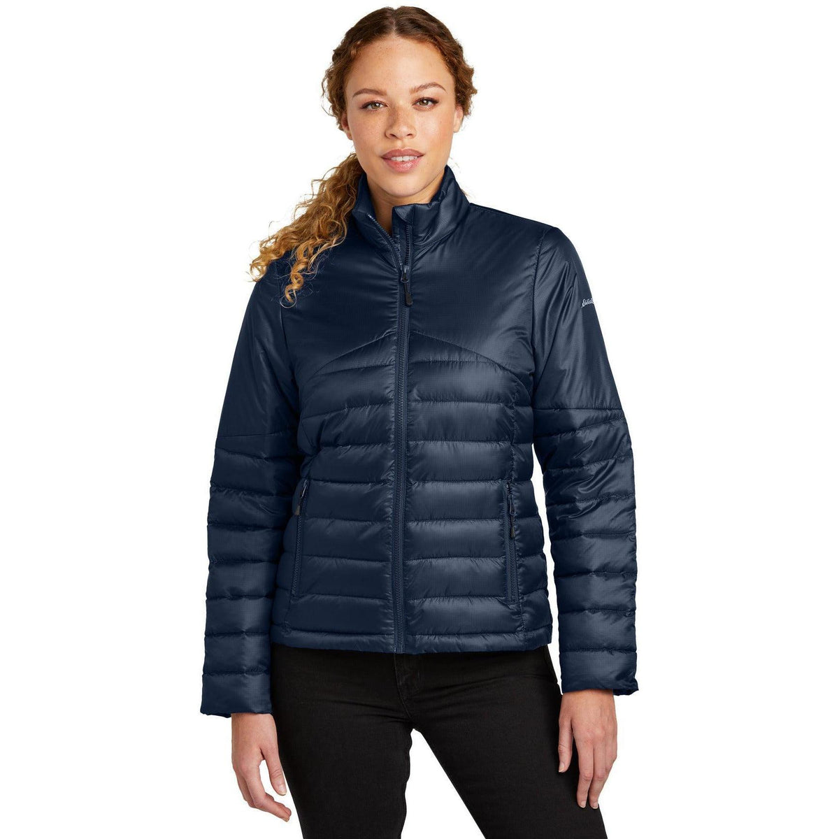 no-logo Eddie Bauer Ladies Quilted Jacket-Eddie Bauer-Thread Logic