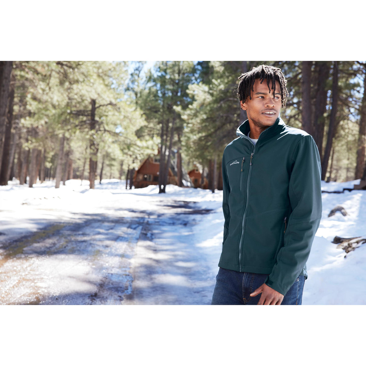 no-logo Eddie Bauer Soft Shell Jacket-Regular-Eddie Bauer-Thread Logic