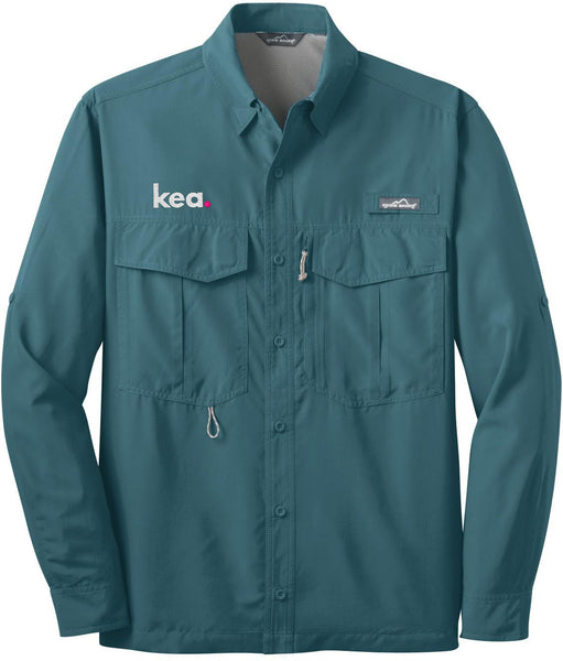 Promotional Customized Eddie Bauer - Long Sleeve Fishing Shirt.