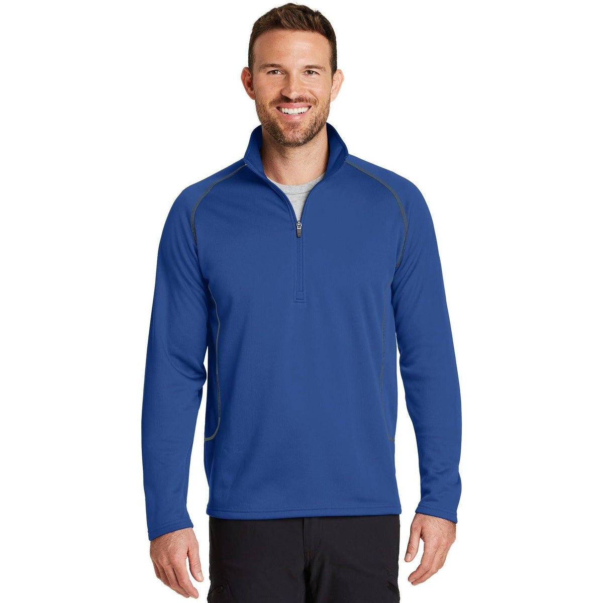 no-logo Eddie Bauer 1/2-Zip Base Layer Fleece-Quarter Zips-Eddie Bauer-Thread Logic