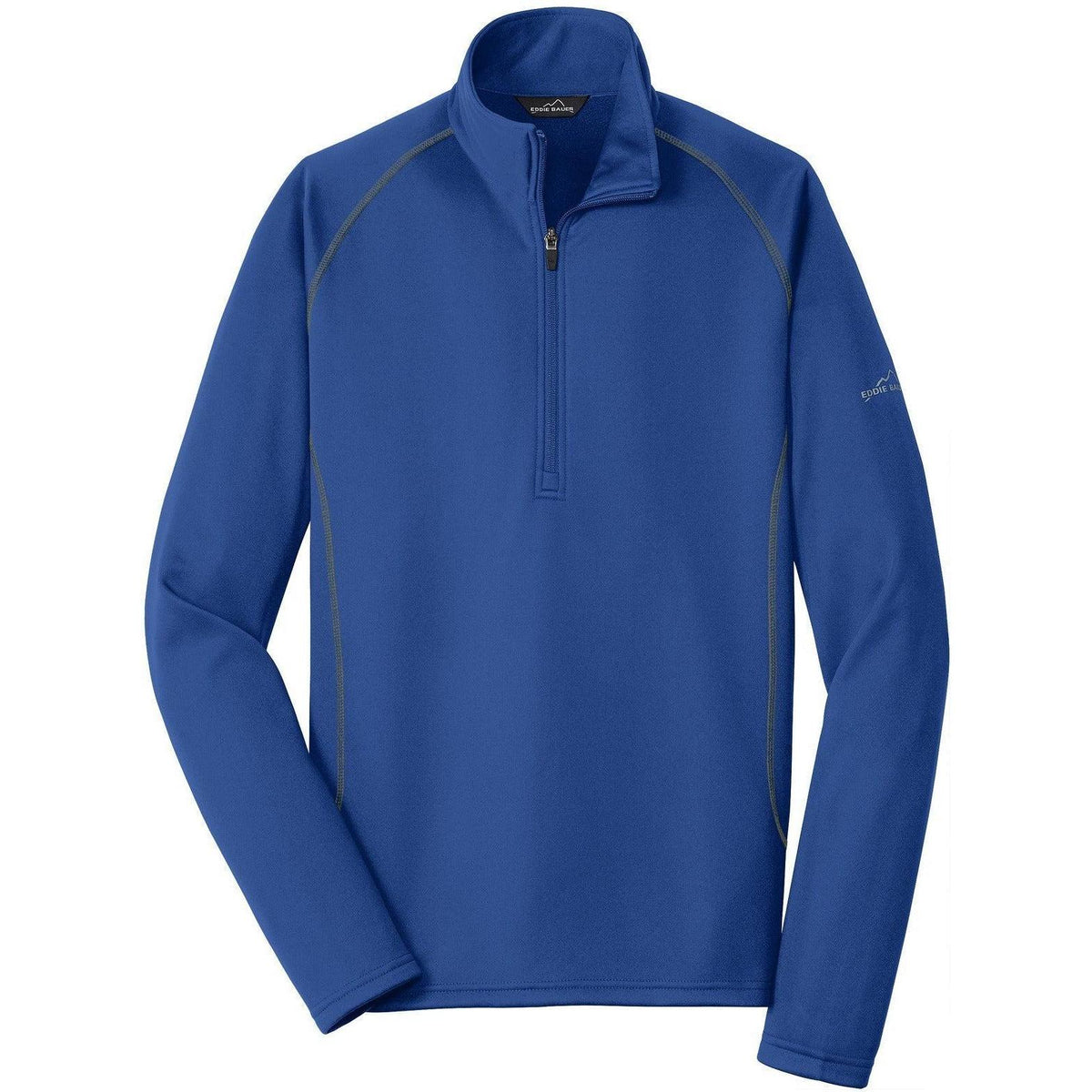 no-logo Eddie Bauer 1/2-Zip Base Layer Fleece-Quarter Zips-Eddie Bauer-Cobalt Blue-S-Thread Logic