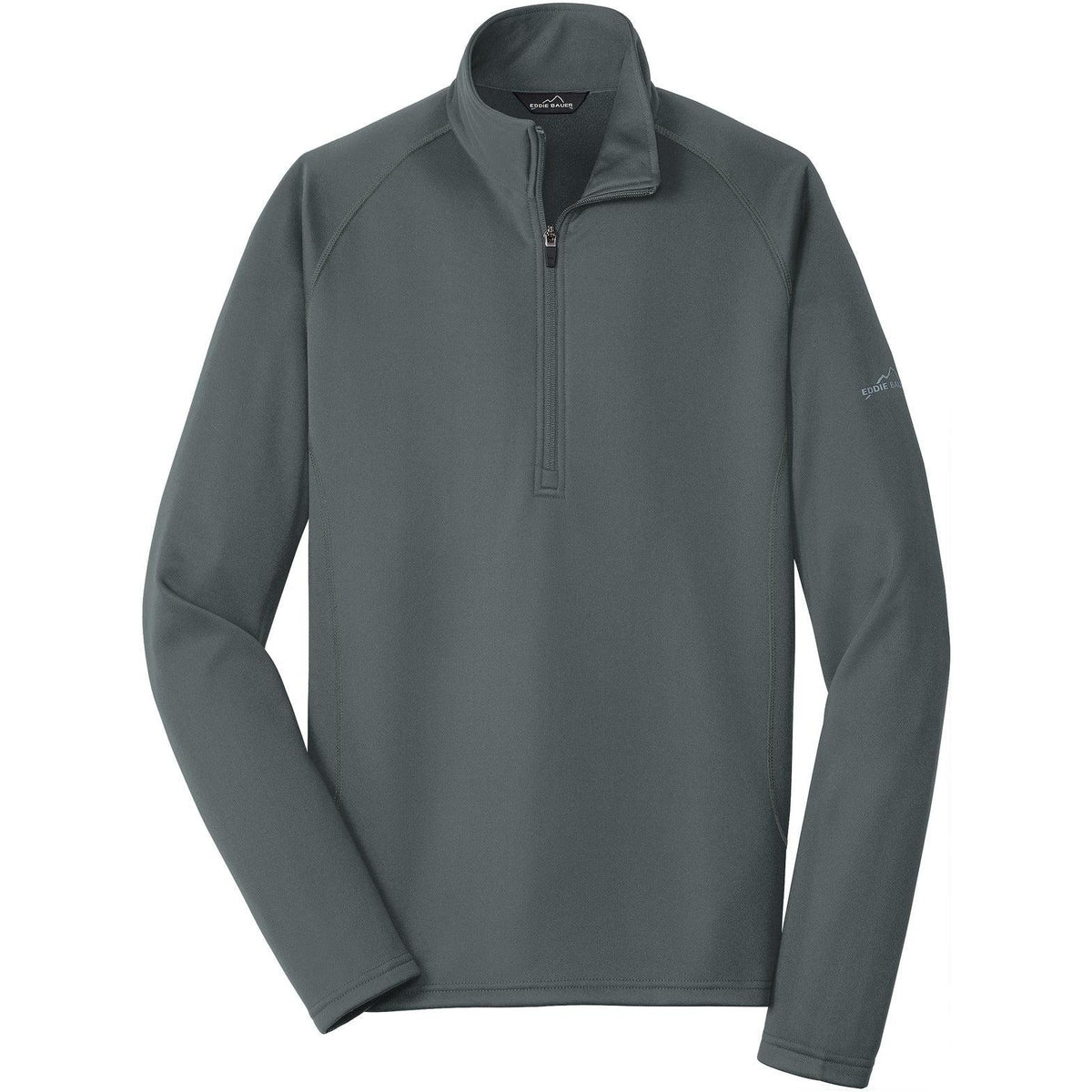 no-logo Eddie Bauer 1/2-Zip Base Layer Fleece-Quarter Zips-Eddie Bauer-Iron Gate-S-Thread Logic