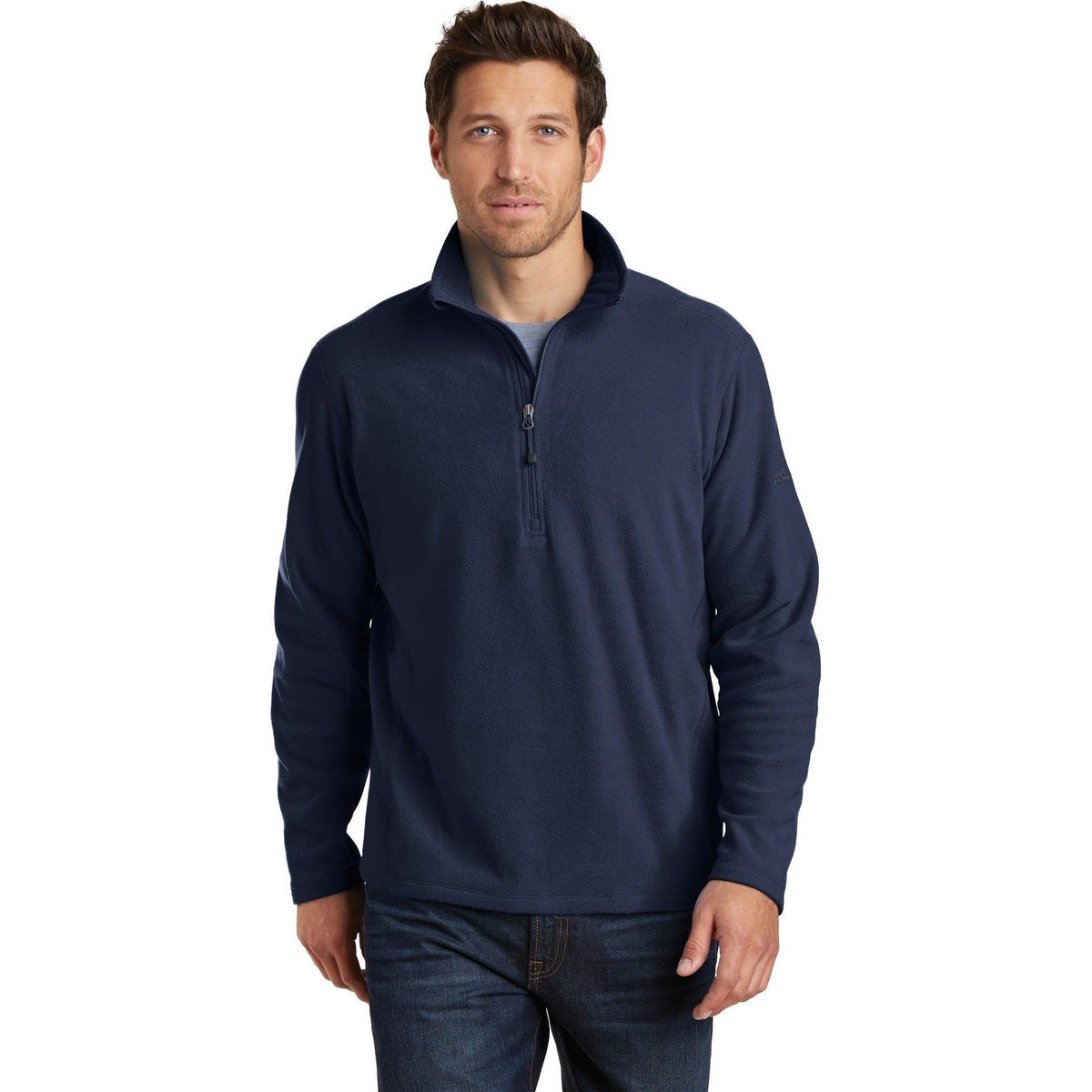 no-logo Eddie Bauer 1/2 Zip Microfleece Jacket-Regular-Eddie Bauer-Thread Logic