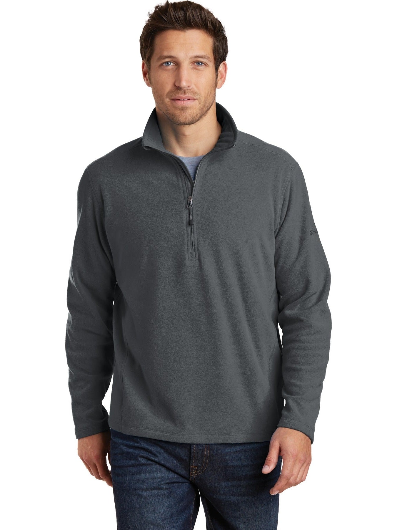 no-logo Eddie Bauer 1/2 Zip Microfleece Jacket-Regular-Eddie Bauer-Thread Logic