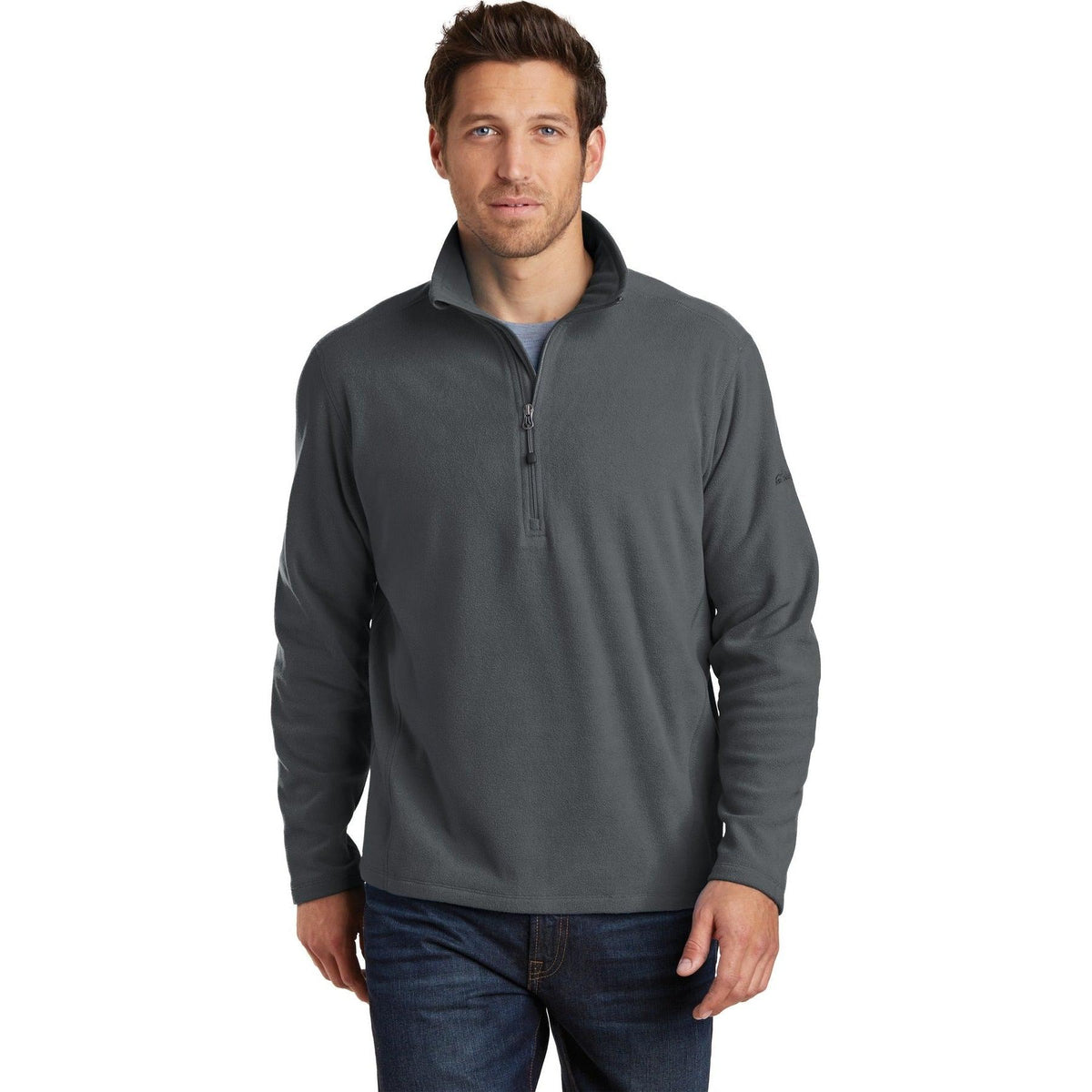 no-logo Eddie Bauer 1/2 Zip Microfleece Jacket-Regular-Eddie Bauer-Thread Logic