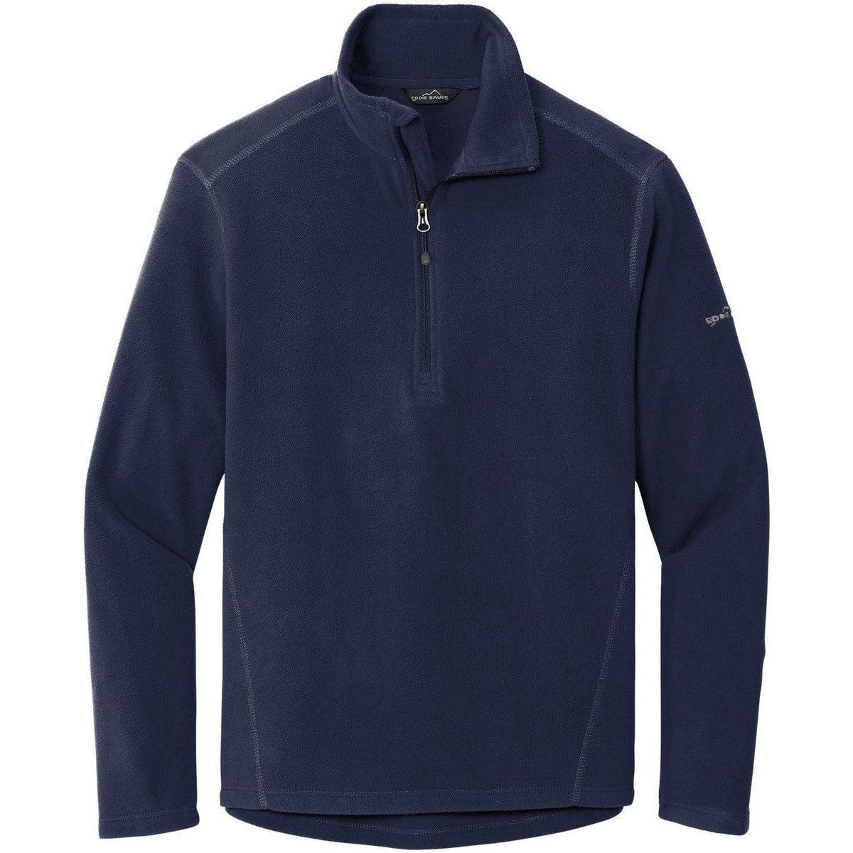 no-logo Eddie Bauer 1/2 Zip Microfleece Jacket-Regular-Eddie Bauer-Navy-S-Thread Logic