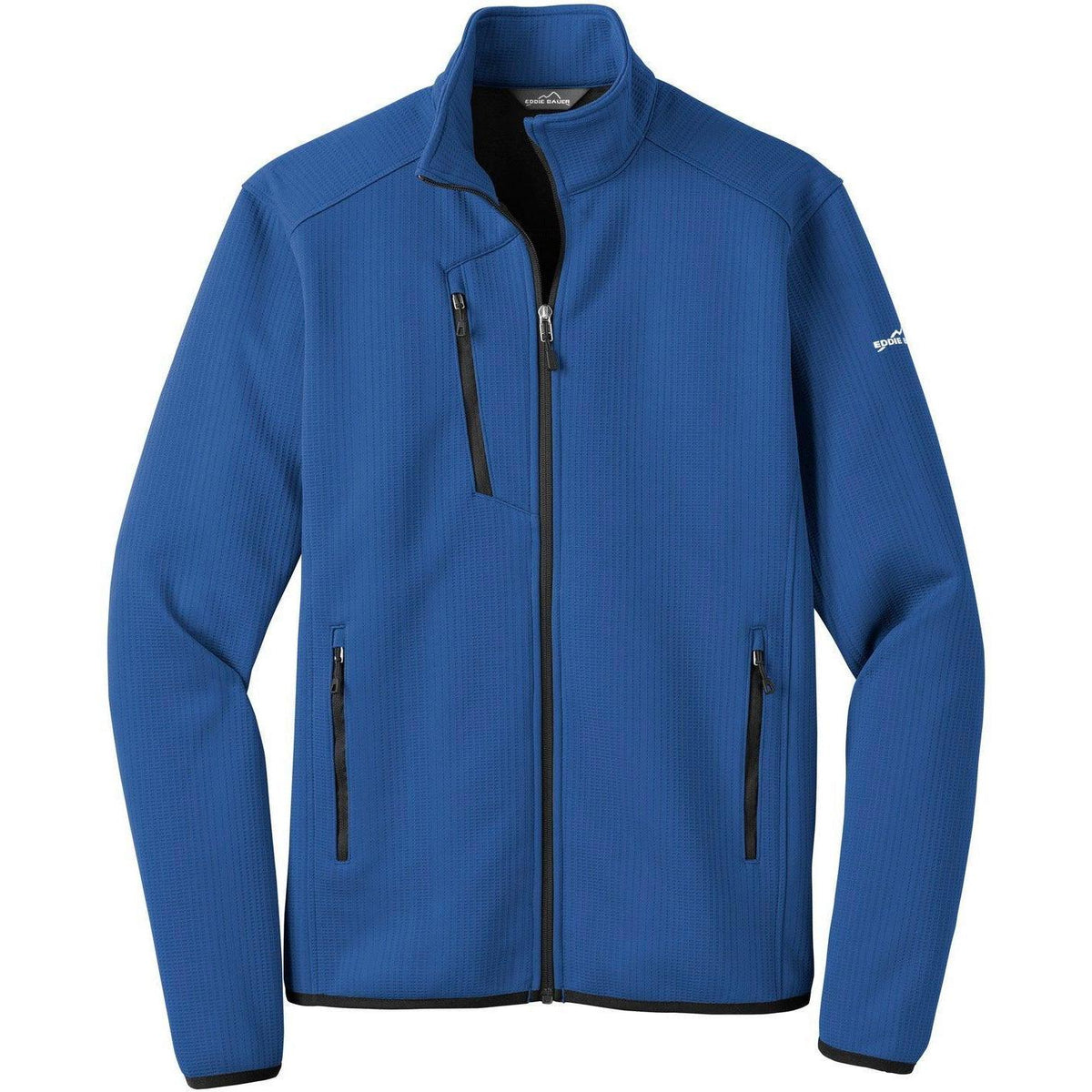 no-logo Eddie Bauer Dash Full-Zip Fleece Jacket-Regular-Eddie Bauer-Cobalt Blue-XS-Thread Logic