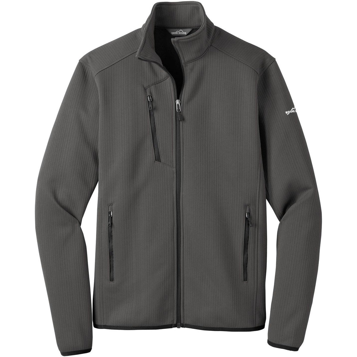 no-logo Eddie Bauer Dash Full-Zip Fleece Jacket-Regular-Eddie Bauer-Grey Steel-XS-Thread Logic