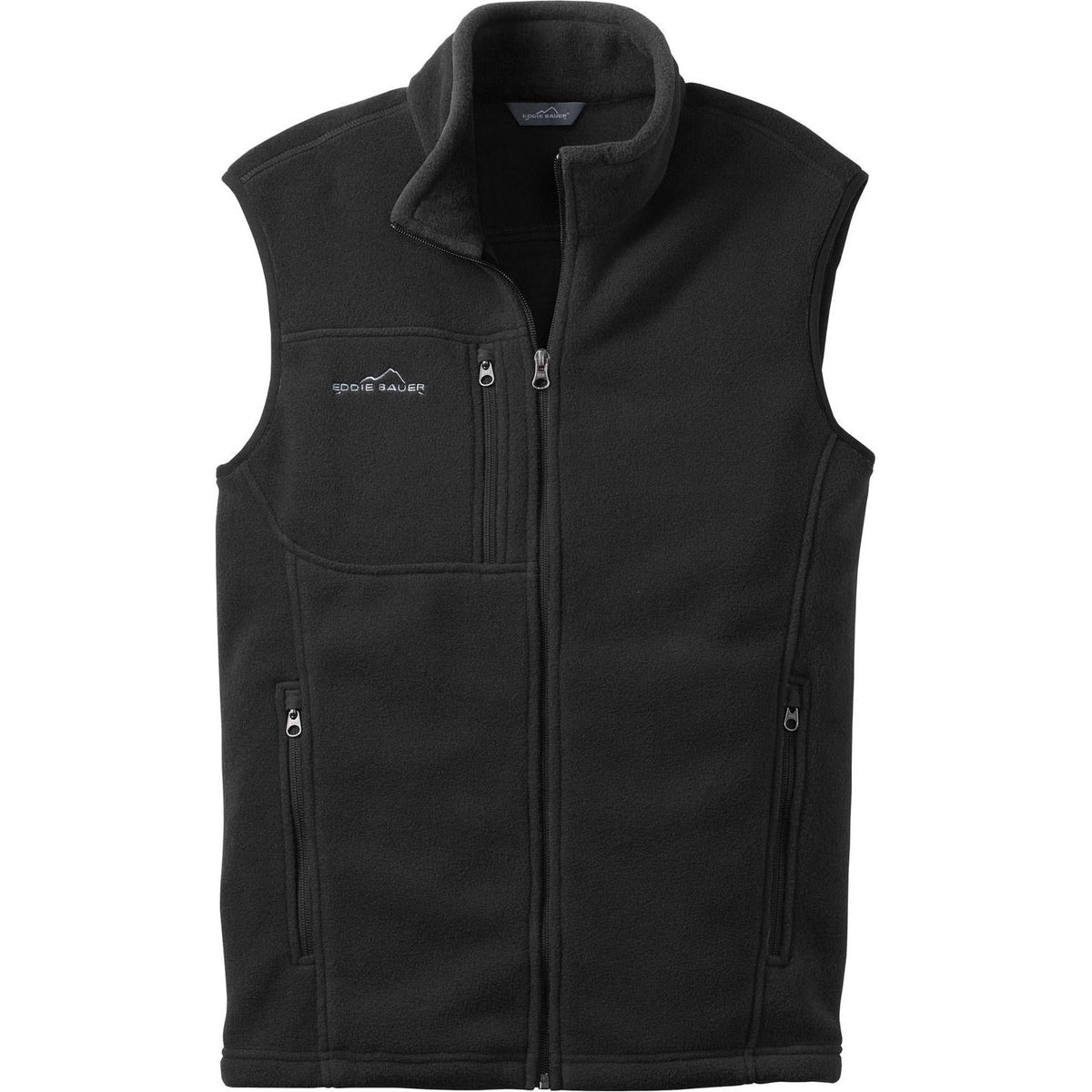 no-logo Eddie Bauer Fleece Vest-Vests-Eddie Bauer-Black-S-Thread Logic