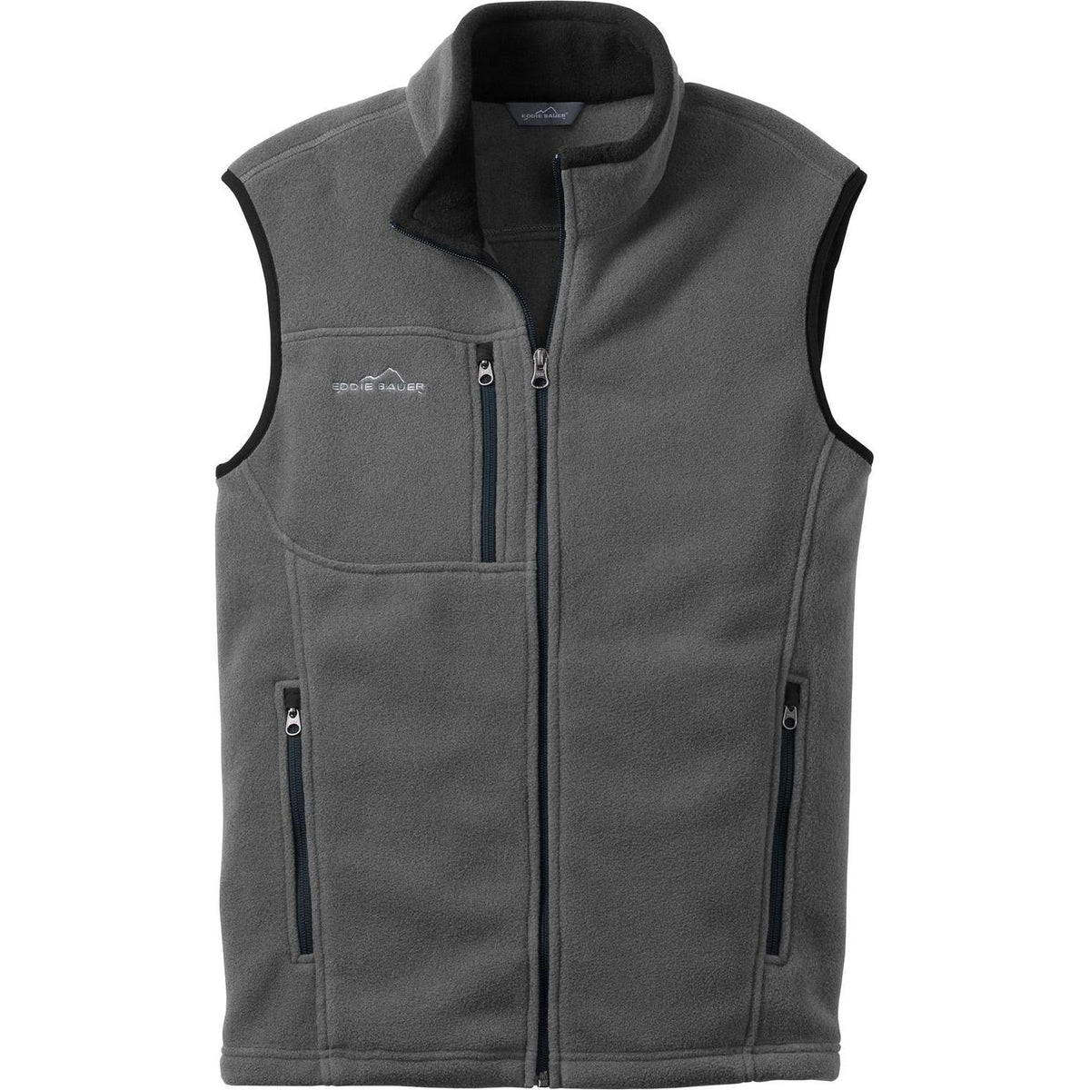 no-logo Eddie Bauer Fleece Vest-Vests-Eddie Bauer-Grey Steel-S-Thread Logic